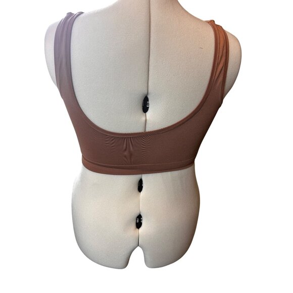 Nordstrom Size XL Lot of 2 Pullover Stretch Sport Bras  Tan and Brown - Picture 15 of 15